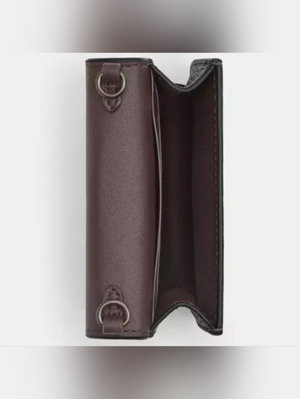Coach Mini Wallet on Chain with Rivets - Picture 2 of 3